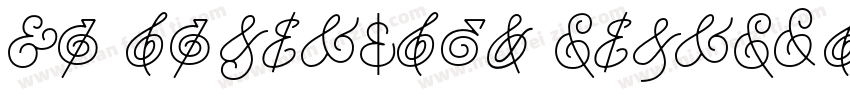 HM Ampersand Georgian Light字体转换